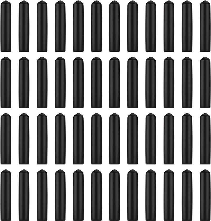 eBoot 48 عبوة غطاء صب مطاطي أسود لزجاجات المشروبات الكحولية - Image 1
